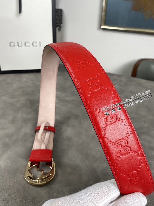 Gucci經典皮帶 古奇雙G板扣腰帶  jjp1333